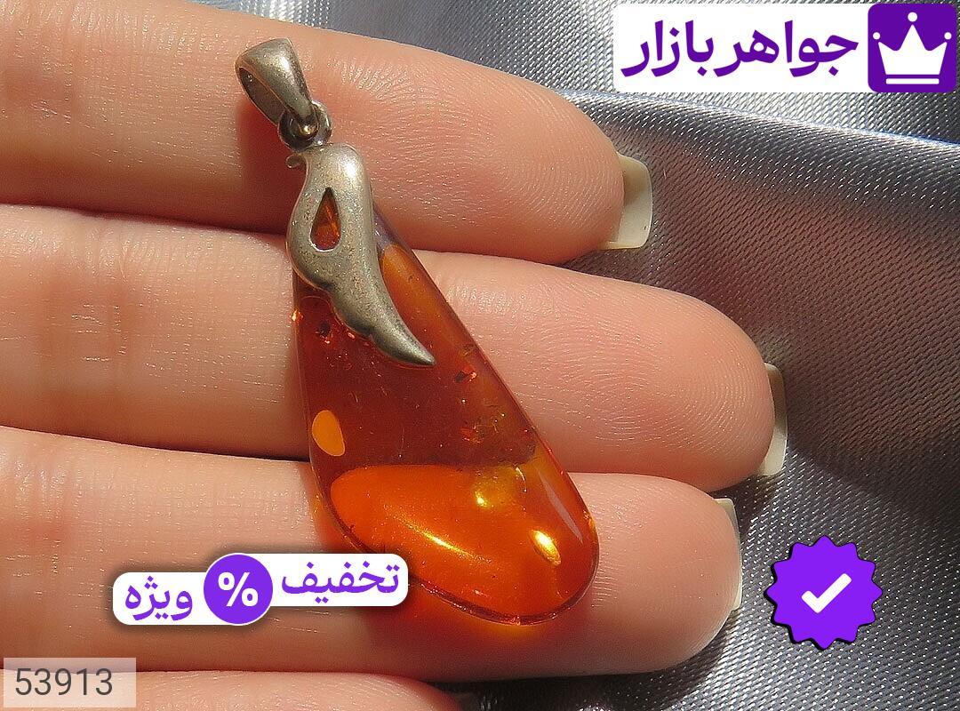 تصویر 4 مدال کهربا نارنجی با ضمانت اصالت جواهربازار عکس 4 مدال کهربا نارنجی اصل جواهربازار – مدل منتخب و موجود برای خرید
