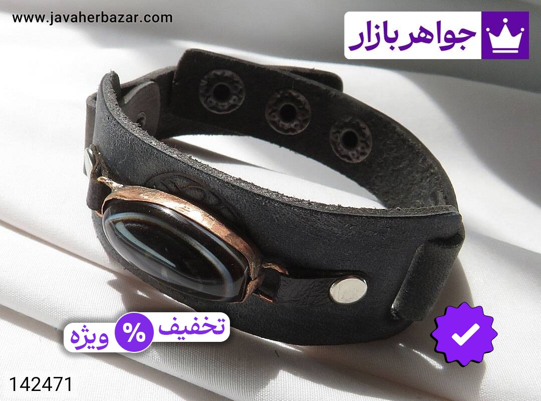 عکس و مدل انواع دستبند عقیق سیاه مردانه با بالاترین کیفیت بهترین قیمت اصل ضمانت 99ساله شناسنامه فاکتور دستبندعقیقسیاهمردانه