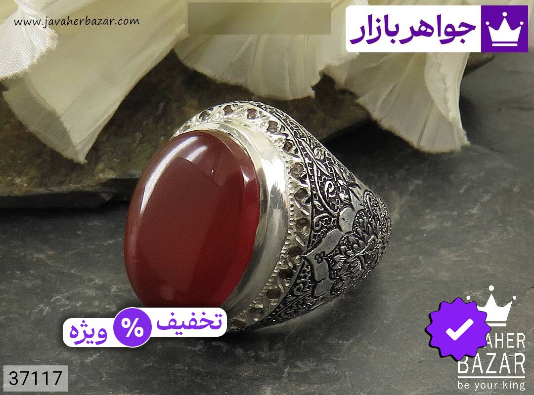 تصویر اصلی انگشتر عقیق یمنی قهوهای با ضمانت اصالت جواهربازار عکس اصلی انگشتر عقیق یمنی قهوهای اصل جواهربازار – مدل منتخب و موجود برای خرید بهترین نمونه انگشتر عقیق یمنی قهوهای با تضمین بهترین قیمت و بالاترین کیفیت و ضمانت 99 ساله در جواهربازار