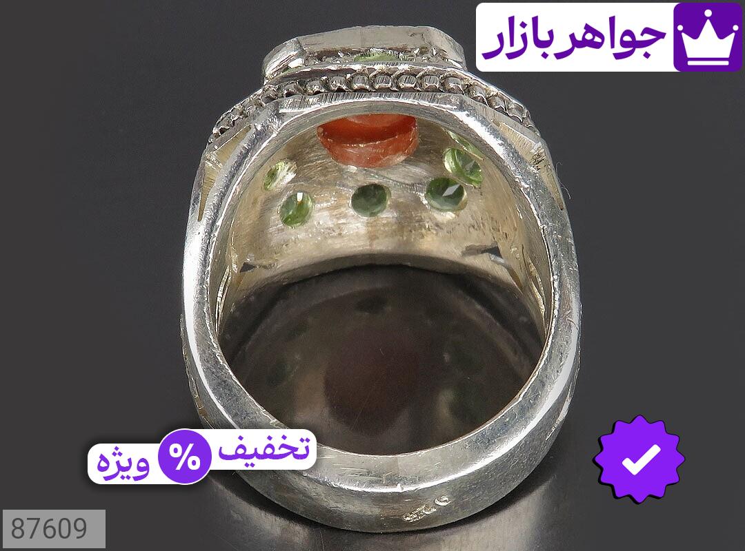 تصویر 2 انگشتر عقیق یمنی سبز با ضمانت اصالت جواهربازار عکس 2 انگشتر عقیق یمنی سبز اصل جواهربازار – مدل منتخب و موجود برای خرید