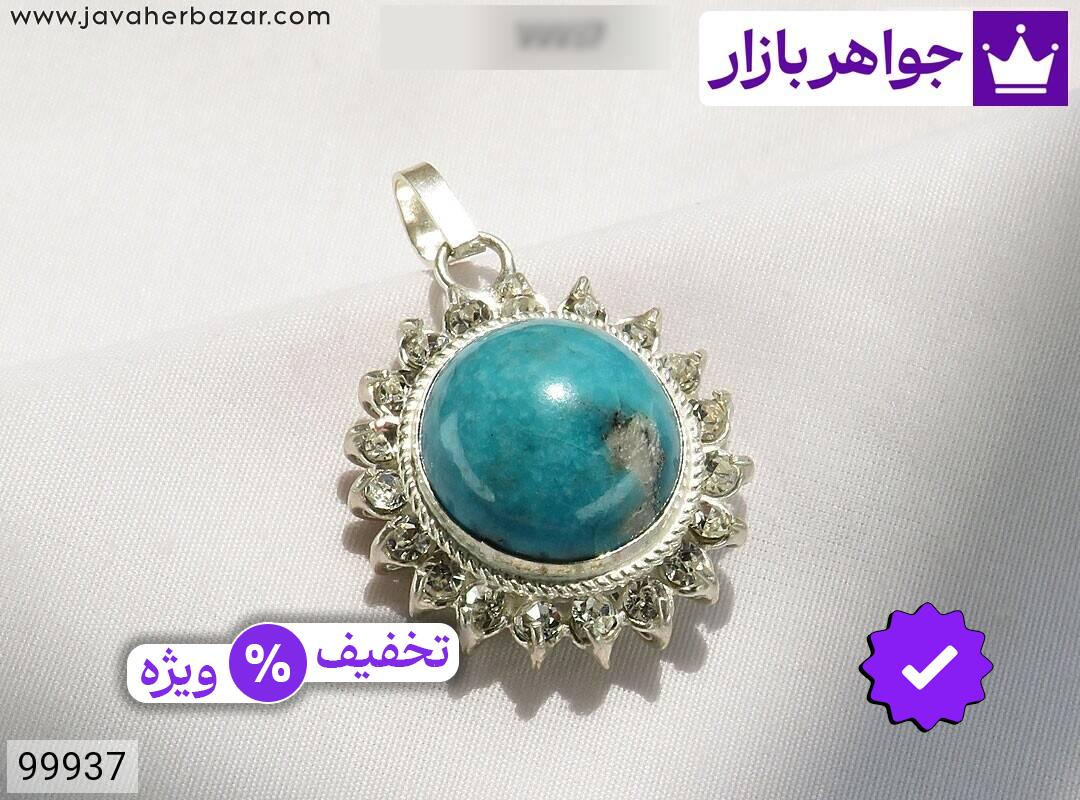 تصویر 5 گردنبند فیروزه کرمانی با ضمانت اصالت جواهربازار عکس 5 گردنبند فیروزه کرمانی اصل جواهربازار – مدل منتخب و موجود برای خرید