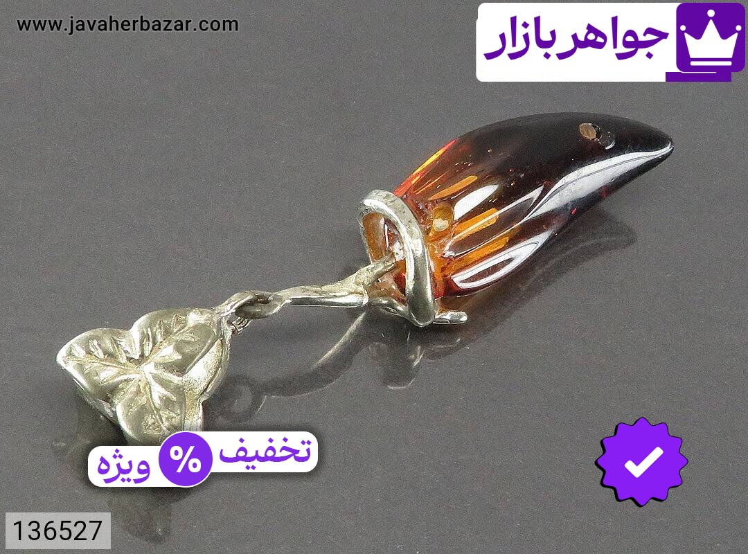 تصویر 2 گردنبند کهربا قهوهای با ضمانت اصالت جواهربازار عکس 2 گردنبند کهربا قهوهای اصل جواهربازار – مدل منتخب و موجود برای خرید