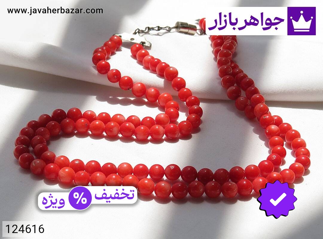 عکس و مدل انواع گردنبند مرجان با بالاترین کیفیت بهترین قیمت اصل ضمانت 99ساله شناسنامه فاکتور گردنبندمرجان