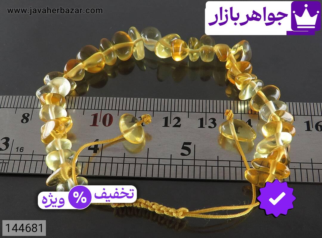 تصویر 2 دستبند سیترین با ضمانت اصالت جواهربازار عکس 2 دستبند سیترین اصل جواهربازار – مدل منتخب و موجود برای خرید