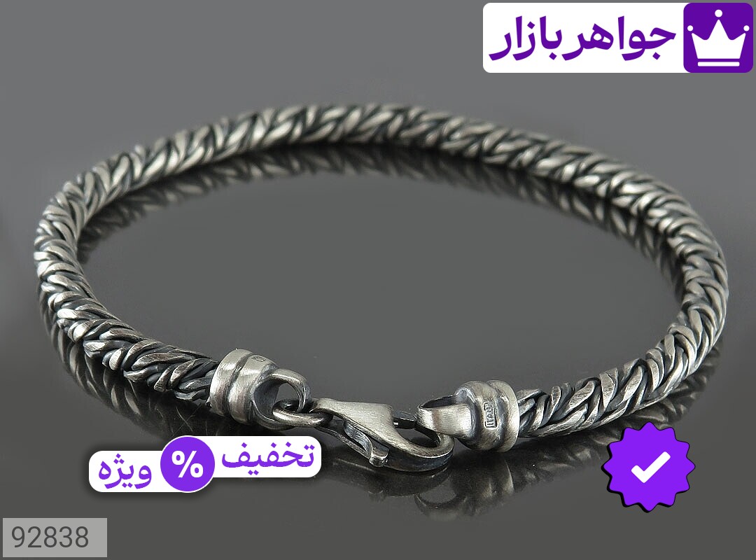 تصویر 2 دستبند ایتالیایی مردانه با ضمانت اصالت جواهربازار عکس 2 دستبند ایتالیایی مردانه اصل جواهربازار – مدل منتخب و موجود برای خرید
