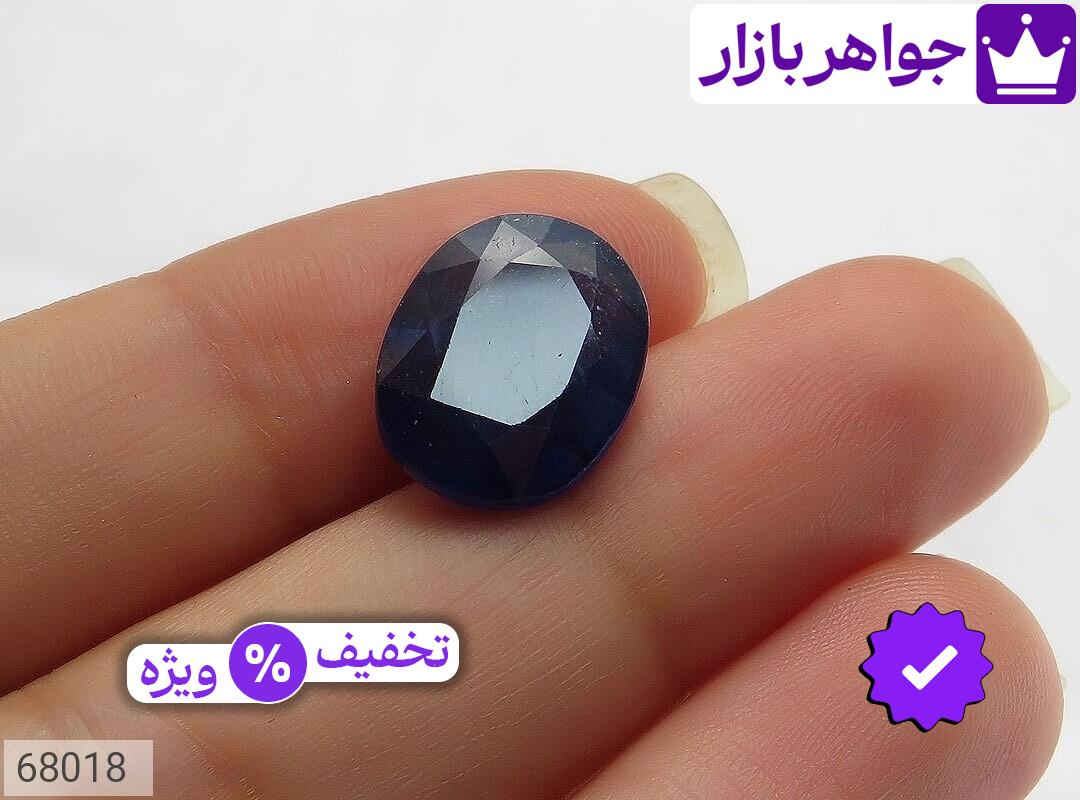 تصویر 4 نگین یاقوت آفریقایی آبی با ضمانت اصالت جواهربازار عکس 4 نگین یاقوت آفریقایی آبی اصل جواهربازار – مدل منتخب و موجود برای خرید