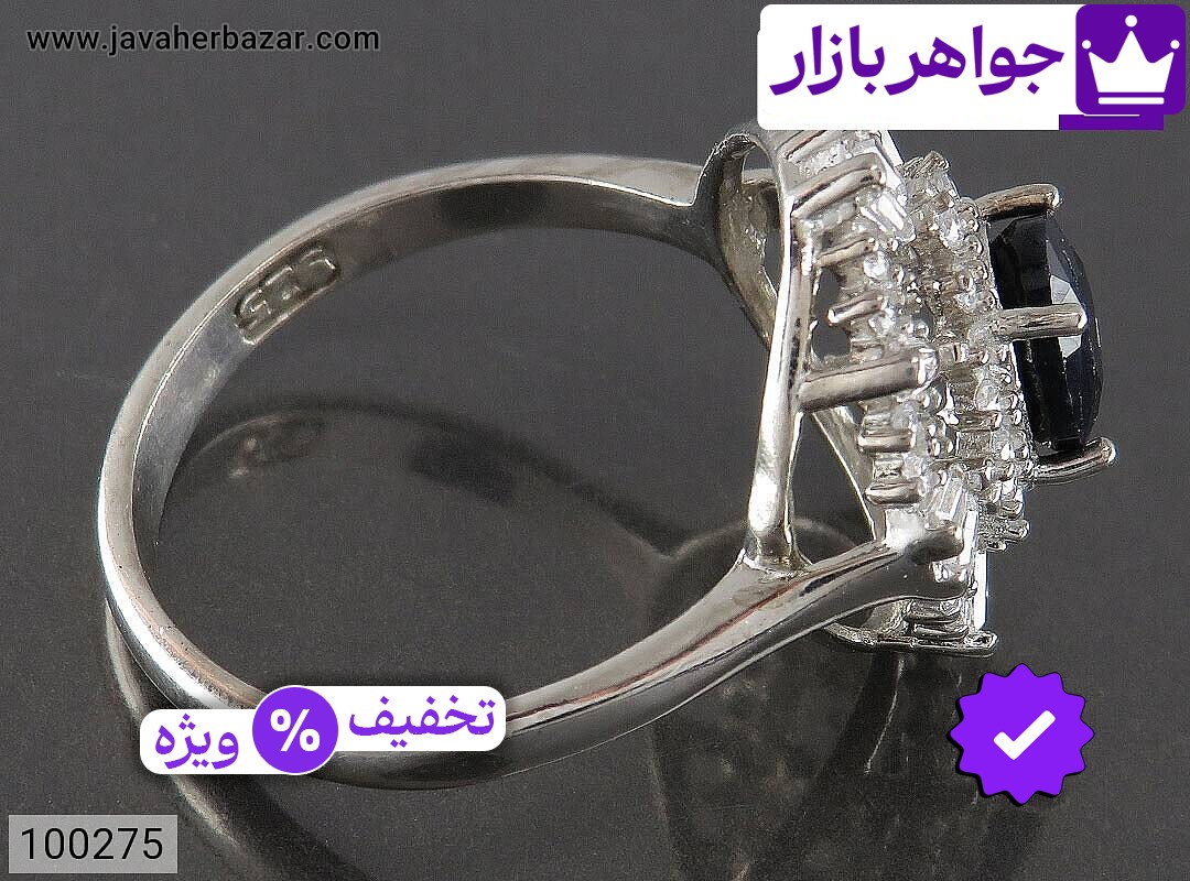 تصویر 2 انگشتر یاقوت آفریقایی سیاه زنانه با ضمانت اصالت جواهربازار عکس 2 انگشتر یاقوت آفریقایی سیاه زنانه اصل جواهربازار – مدل منتخب و موجود برای خرید