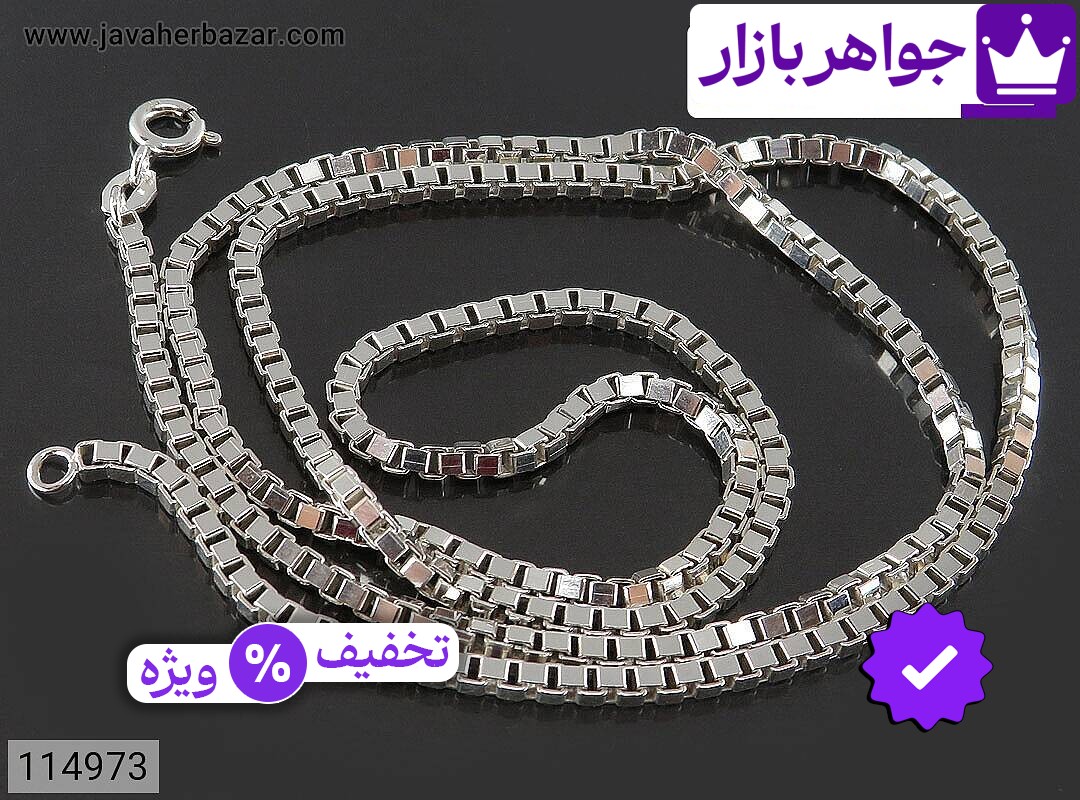 تصویر 1 زنجیر درشت با ضمانت اصالت جواهربازار عکس 1 زنجیر درشت اصل جواهربازار – مدل منتخب و موجود برای خرید