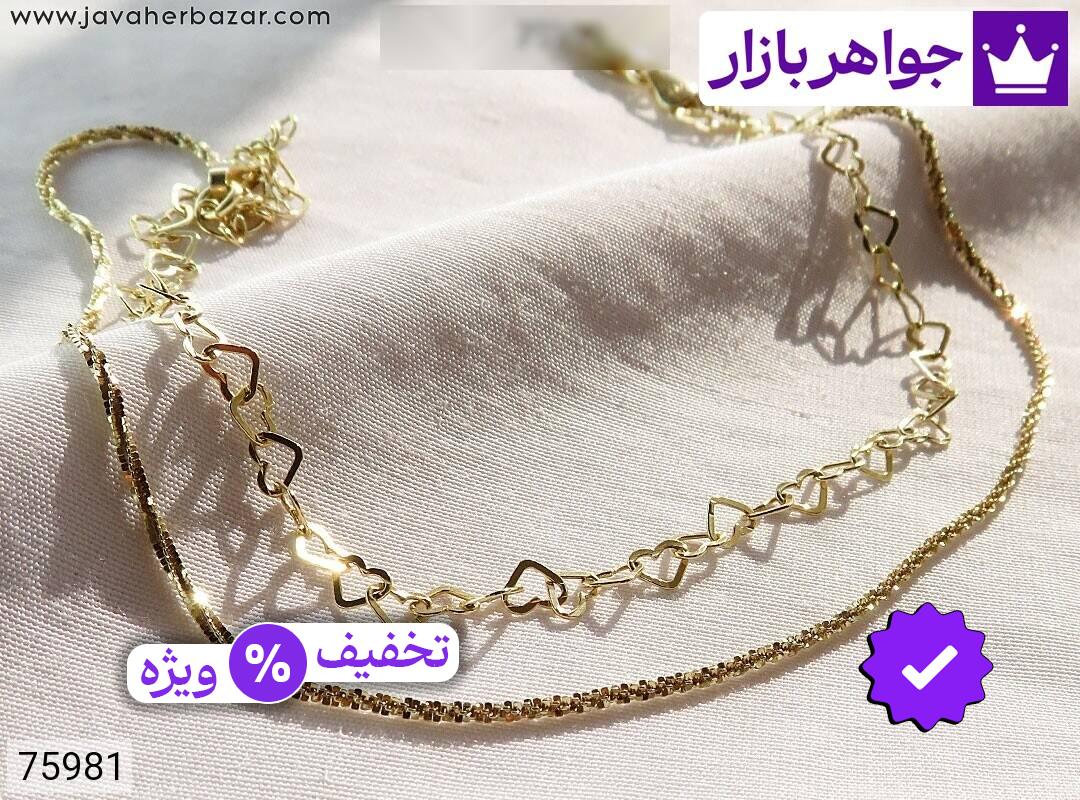 تصویر 5 پابند قلب با ضمانت اصالت جواهربازار عکس 5 پابند قلب اصل جواهربازار – مدل منتخب و موجود برای خرید