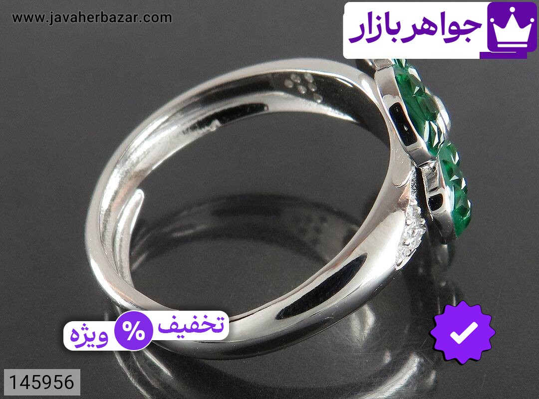 تصویر 2 انگشتر فلاور با ضمانت اصالت جواهربازار عکس 2 انگشتر فلاور اصل جواهربازار – مدل منتخب و موجود برای خرید