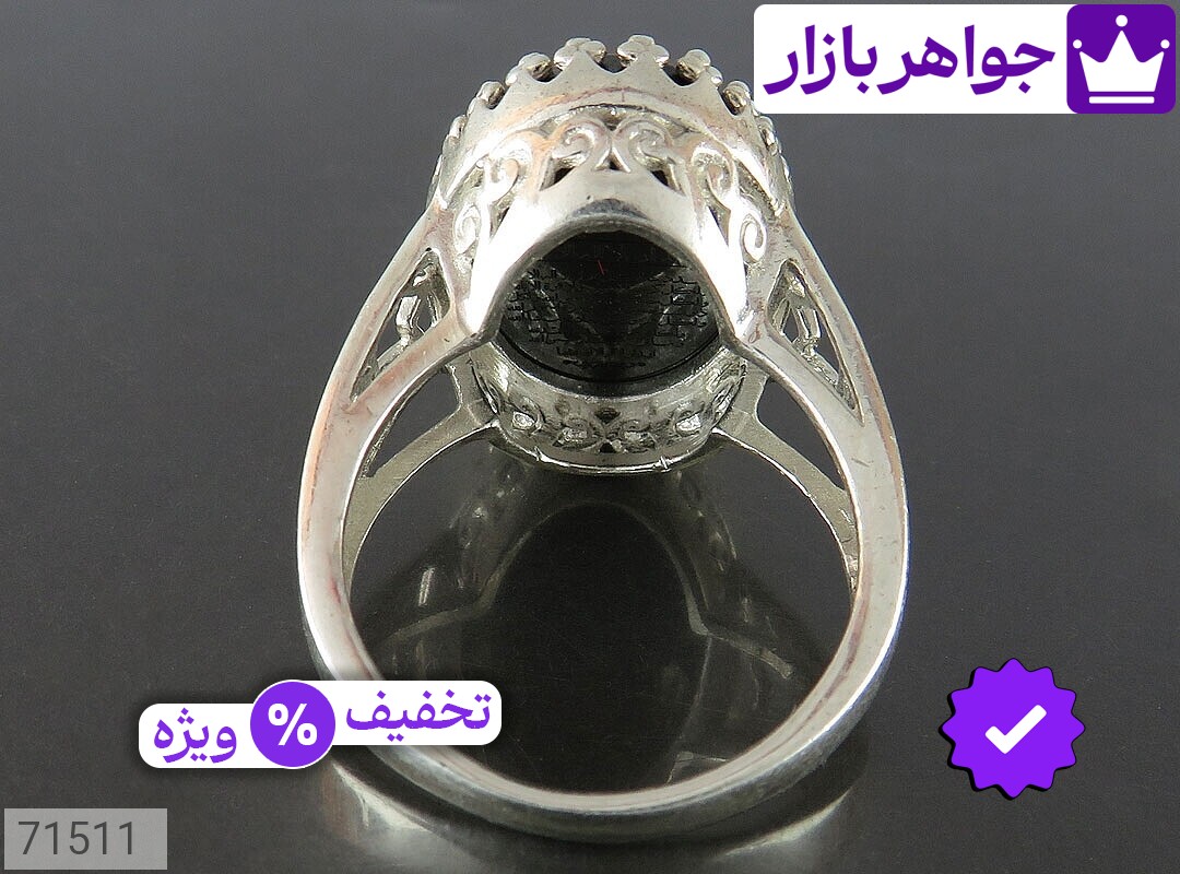 تصویر 3 انگشتر حدید سیاه زنانه با ضمانت اصالت جواهربازار عکس 3 انگشتر حدید سیاه زنانه اصل جواهربازار – مدل منتخب و موجود برای خرید