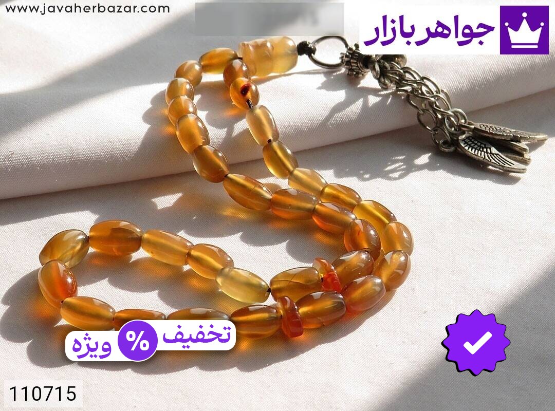 عکس و مدل انواع تسبیح عقیق یمنی نارنجی 33 دانه با بالاترین کیفیت بهترین قیمت اصل ضمانت 99ساله شناسنامه فاکتور تسبیحعقیقیمنینارنجی33دانه