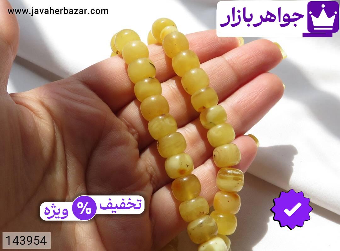 تصویر 4 تسبیح کهربا 101 دانه با ضمانت اصالت جواهربازار عکس 4 تسبیح کهربا 101 دانه اصل جواهربازار – مدل منتخب و موجود برای خرید