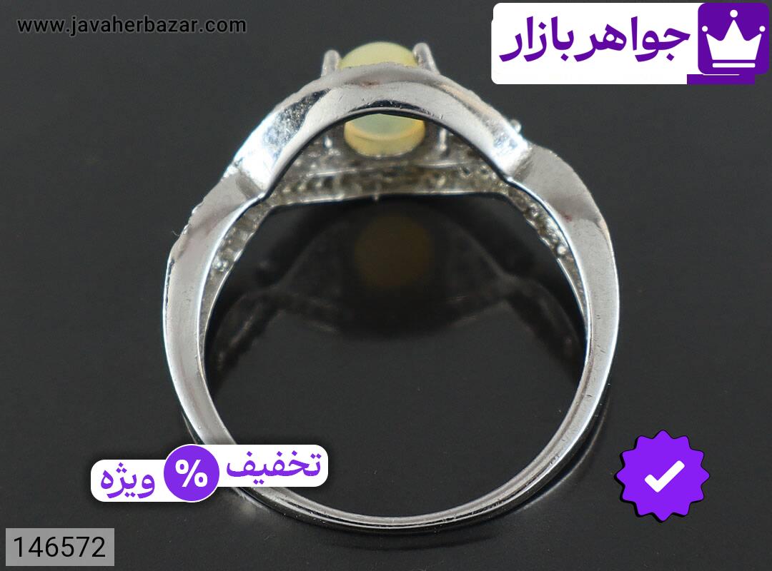 تصویر 3 انگشتر اپال زرد زنانه با ضمانت اصالت جواهربازار عکس 3 انگشتر اپال زرد زنانه اصل جواهربازار – مدل منتخب و موجود برای خرید