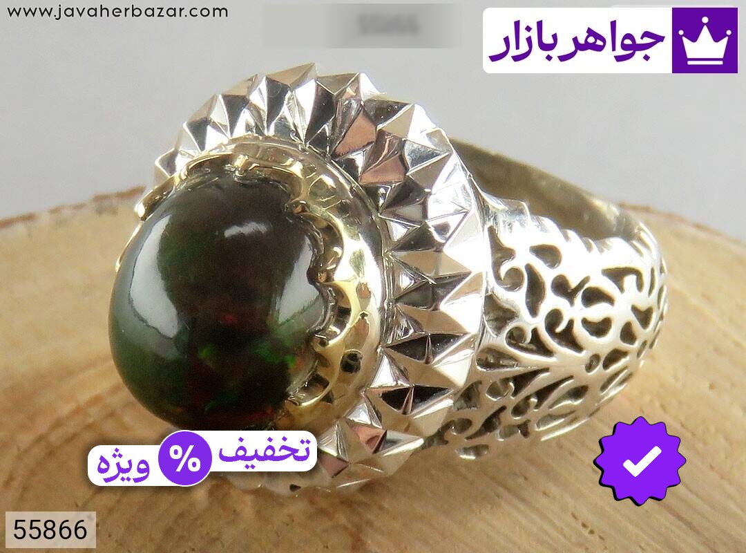 عکس و مدل انواع انگشتر اپال سبز مردانه با بالاترین کیفیت بهترین قیمت اصل ضمانت 99ساله شناسنامه فاکتور انگشتراپالسبزمردانه