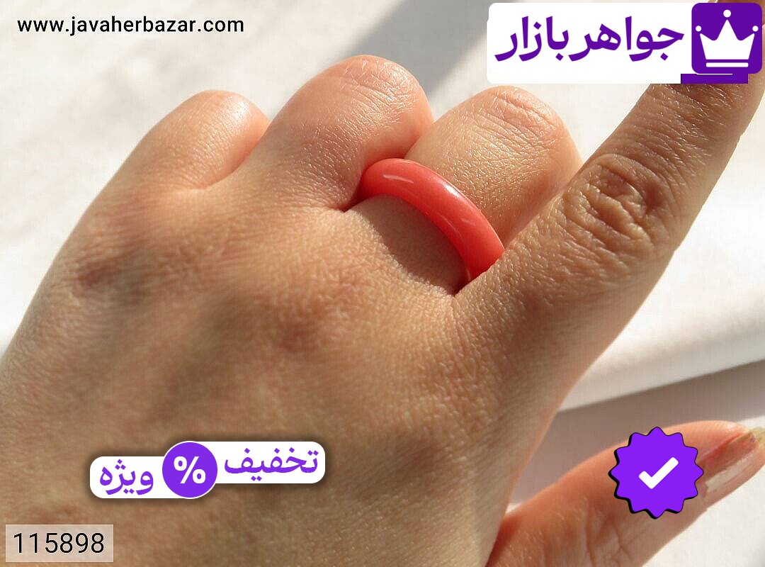 تصویر 4 انگشتر صورتی زنانه با ضمانت اصالت جواهربازار عکس 4 انگشتر صورتی زنانه اصل جواهربازار – مدل منتخب و موجود برای خرید