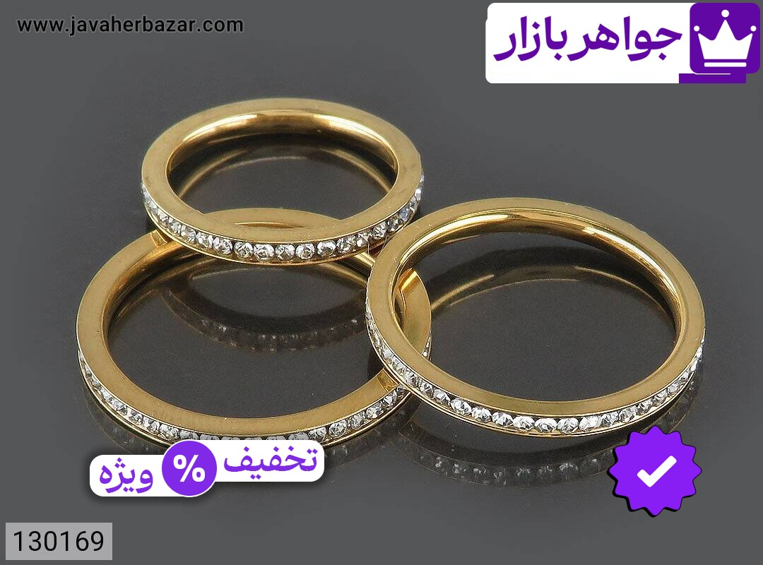 تصویر 1 انگشتر استیل با ضمانت اصالت جواهربازار عکس 1 انگشتر استیل اصل جواهربازار – مدل منتخب و موجود برای خرید